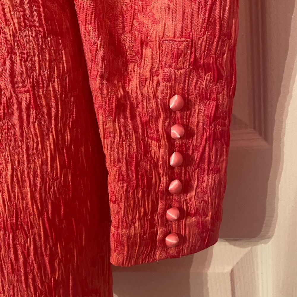 Rotate by Birger Christensen Jacquard Mini Dress Pink Carnation Size 8 - Picture 6 of 7